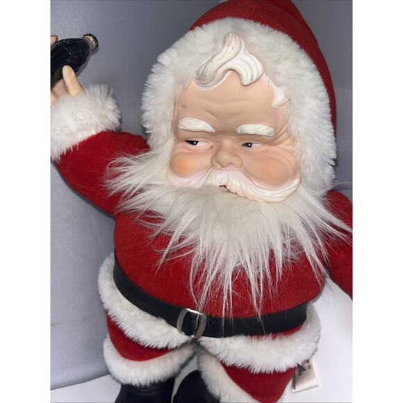 Christmas Holiday 1988 Goldsmith Santa Claus Doll with Coca-Cola Bottle Vintage - Picture 2 of 11